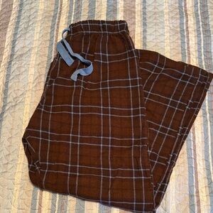 Brown Plaid Lounge Pants